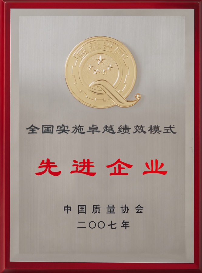 全國實施卓越績效模式先進企業（2007）